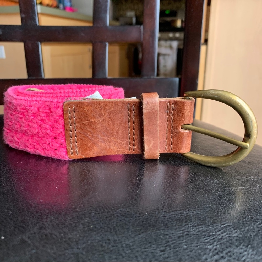 Pink Leather Belt Size L/XL (Kids)